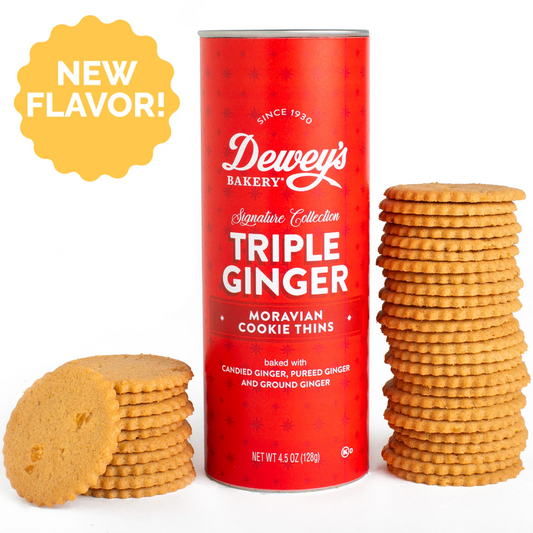 Dewey's Triple Ginger Spice Moravian Cookies