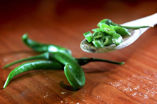 Green Chili Fused Olive Oil (spicy!)